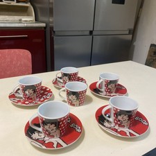original 6 tasses  betty boop