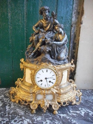 Pendule horloge statue - avec, 2