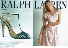 PUBLICITE ADVERTISING 026  2010  Ralph Lauren  haute couture  chaussures  (2p)