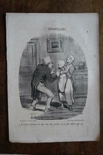 DAUMIER, LITHOGRAPHIE ORIGINALE,ENFANTILLAGES 5