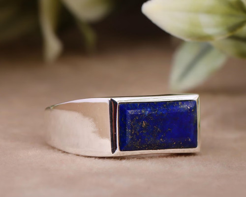 Bague homme baguette naturelle