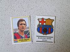 Lot 2 images JOHAN CRUYFF #193 EURO FOOTBALL 76 + FCB FOOTBALL CLUBS 1975 #106