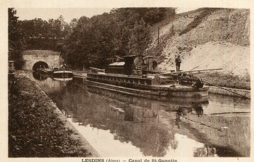 Carte lesdins canal - carte, saint