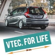 Autocollants autocollants vinyle découpés VTEC FOR LIFE HONDA Civic Fit TYPE ...