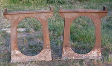 SUPPORT en ACIER, superbes supports anciens, design, atelier, indus, loft, USINE