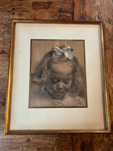 Portrait ancien signé - , z
