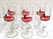 6 anciens verres a bière le