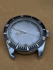 Montre vintage DIFOR mecanique JEJ27dc chromée 36mm style plongée