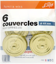 30 x 6 couvercles à vis 82mm Le Parfait = 180 couvercles familia wiss