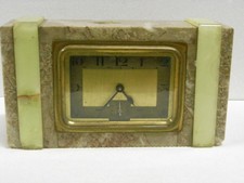 ?? ANCIEN REVEIL PENDULE HORLOGE BAYARD PENDULETTE MARBRE ART DECO MECANIQUE