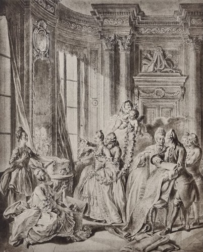Estampe corbeille de - corbeille,