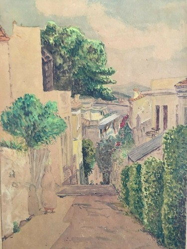 Aquarelle orientaliste signée