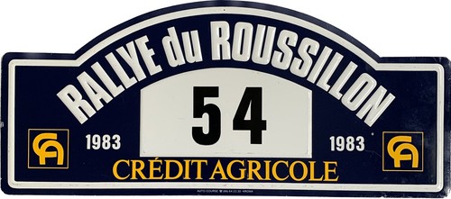 Ancienne plaque rallye - , du