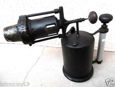 (N°11) OLD TOOL, outil ancien, grosse  lampe à souder ￼ Réchauffeur  Panzer WW2