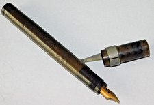 vintage ancien STYLO à PLUME en OR-3 18K encre WATERMAN'S fountain pen IDEAL us