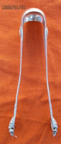 Pince sucre argent massif