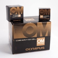 BOXES ONLY for Olympus E.Zuiko 100 mm f/2.8, T20, Accessory Shoe 1
