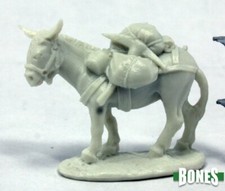 1 x PACK DONKEY - BONES REAPER figurine miniature jdr rpg d&d ane mule 77402