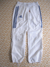 Pantalon Adidas Blanc bleu France Femme vintage Survetement - 42