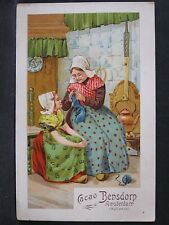 Cacao BENSDORP: Jolie Carte Postale ancienne, Scène d'Interieur Hollandais...
