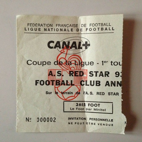 Ticket match coupe ligue - ticket,