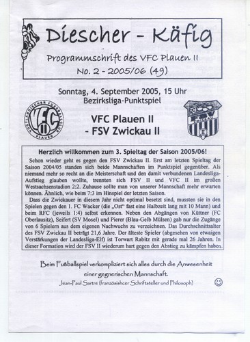 Chemnitz 2005 2006 vfc - 2005/2006,