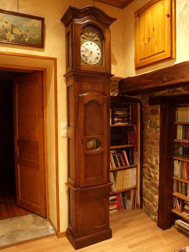 Horloge parquet noyer - -,