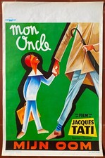 Affiche belge mon oncle - mon,