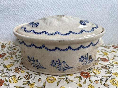 Ancienne terrine pot terre - terrine,