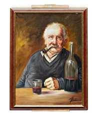 Italien peintre huile - peintre,