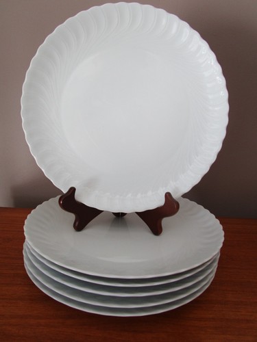 Assiettes plates blanches 25 - 6,