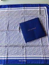 MODE Femme foulard Carré TED LAPIDUS vintage Avec Pochette 