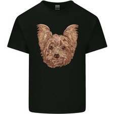 T-Shirt En Coton Léger Pour Hommes Yorkshire Terrier Qui Sourit