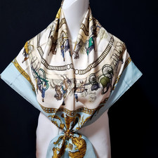 RARE VINTAGE HERMES Silk Scarf