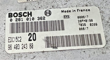 CALCULATEUR MOTEUR PEUGEOT 306 2.0 HDI EDC15C2 20 0281010362 9640324380