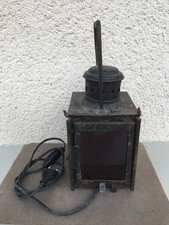 Ancienne lampe SNCF / Electrifiée / Cheminot / Déco / Lampe