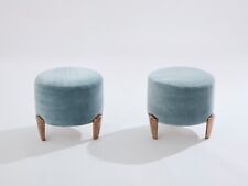 Paire de poufs Garouste & Bonetti Koala velours de mohair 1995