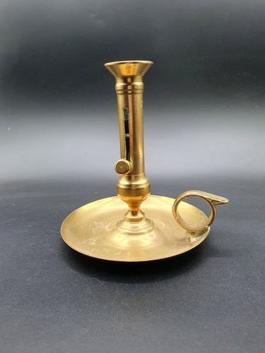 Ancien bougeoir main laiton - ancien,