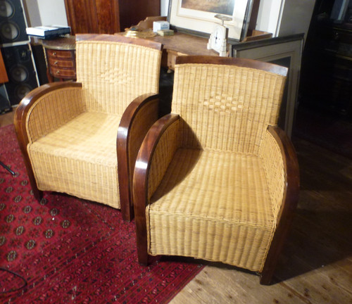 Deux fauteuils club en - fauteuils, de