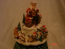 Santa w/ Dog and Cat "Santa