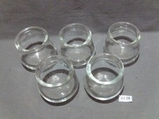 Lot de 4 anciennes ventouses médicales en verre moulé  (réf CC38)