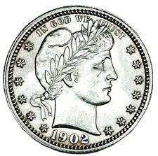 États-Unis USA Barber Quarter