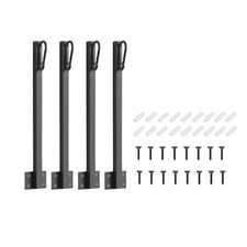 Lot de 4 supports d'éclairage extérieur en métal pour poteaux