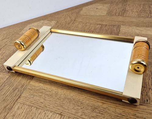 Plateau miroir art déco - ,