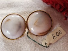 Duo boutons vintage en métal