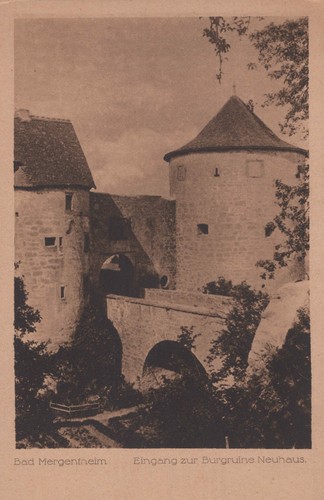 Ancienne carte postale - carte, bad
