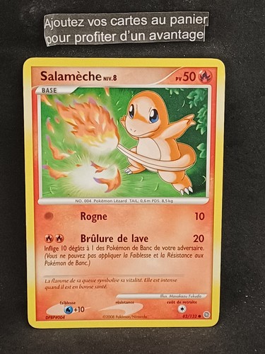 Carte pokémon salameche - carte,