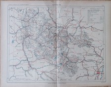 CARTE GEOGRAPHIQUE XIXEME DE