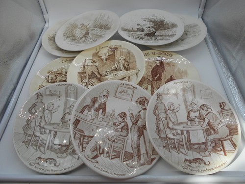 Lot assiettes parlante - 10,