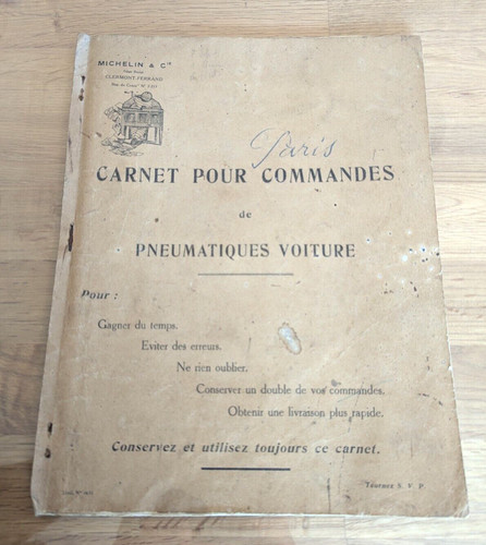 Carnet commande des - commande, pneus